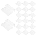KOMBIUDA 20pcs Aquarium Cover Clip, 6mm Clear Acrylic Fish Tanks Support Holder, Aquarium Lid Clips Clamps for Pet Terrariums, Rimless Fish Tank