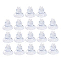 SHINEOFI 18pcs Aquarium Air Pump Airline Tube Holder Clips Rubber Suction Cups Fish Tank Hose Clamps for Aquatic Accessories