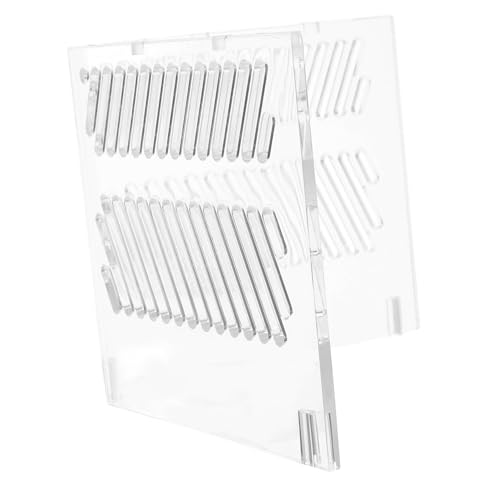 UPKOCH Aquarium Sand Guard Isolation Box for Fish Tank Acrylic Grid Plate Pump Guards Wire Management
