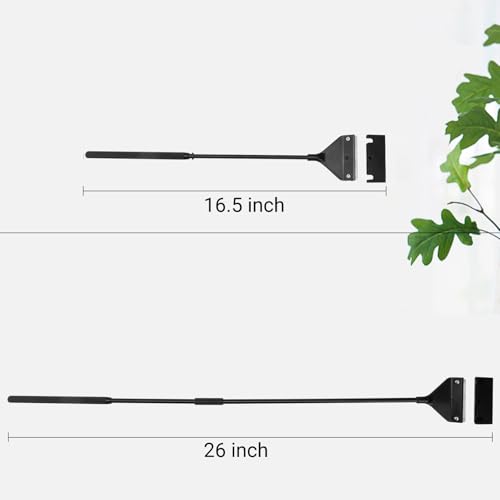 Algae Scraper for Glass Aquarium, Long Handle Fish Tank Algae Scraper with 10 Blades, Essential Aquarium Cleaning Tool. - size: 25.6 Inch