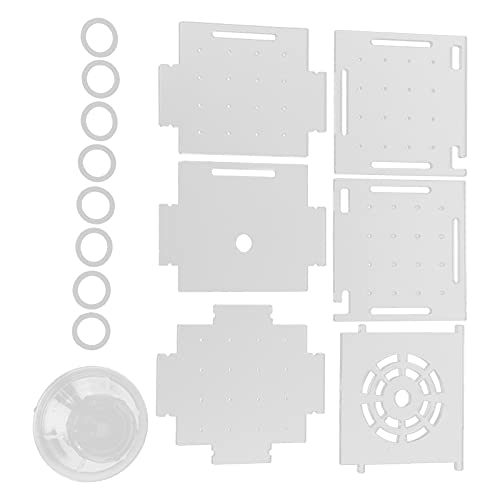 Acrylic Fish Isolation Box Aquarium Hatchery with Feeding Hole for Baby Fish Shrimp Breeding (Single Grid mini 6 * 6*)