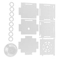 Acrylic Fish Isolation Box Aquarium Hatchery with Feeding Hole for Baby Fish Shrimp Breeding (Single Grid mini 6 * 6*)