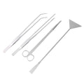 Totority 1set Aquascaping Tools Kit for Aquariums Includes Scissors Tweezers and Spatula for Planting and Maintaining Tanks