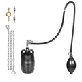 3 Inch Inflatable Pipe Plug Balloon Kit with Extension Hose,Safety Chain & Pump, Rubber Sewer Test Ball for Drain Blocking, Plumbing Pressure Testing/Leak Detection(Fits 2.8"-3.2" Pipes) - size: 3 Inch