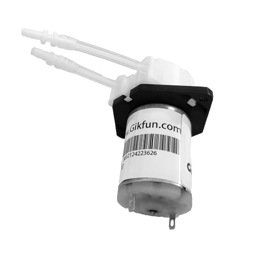 Gikfun 12V DC Peristaltic Dosing Pump Liquid Pump for Aquarium Lab Analytic DIY EK1977 (Flat Angle)