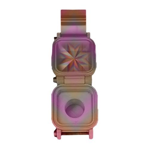 3D Printed Vial Storage Case - Waterproof 3ml Vial Storage Case with 1 Slot - Freezer Safe Hard Shell Essential Oil Case for Home, Fridge, Travel, 16mm Max Diameter, 35mm Max Height - color: Psychedelic Lonestar, size: 1 Slot