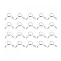 uxcell Fuel Line Hose Clips, 20pcs 6mm ID Fit 7-7.5mm OD Hose 304 Stainless Steel Water Pipe Air Tubing Spring Hose Clamps for Motorcycle Scooter - size: 6mm