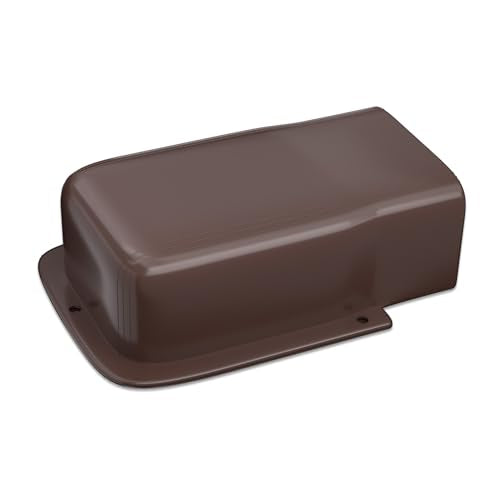 4" Entry Wall Cover Line Cover Set Parts PVC Accessory for Decorative for Ductless Mini Split, Central AC and Heat Pumps, Brown - color: Brown, size: 4 inch