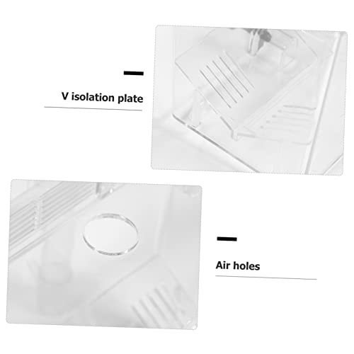 1pc Pneumatic Fish Tank Isolation Box Breeding Case for Guppy Fish Easy Installation Keeps Water Flowing for Acclimation Aquariums