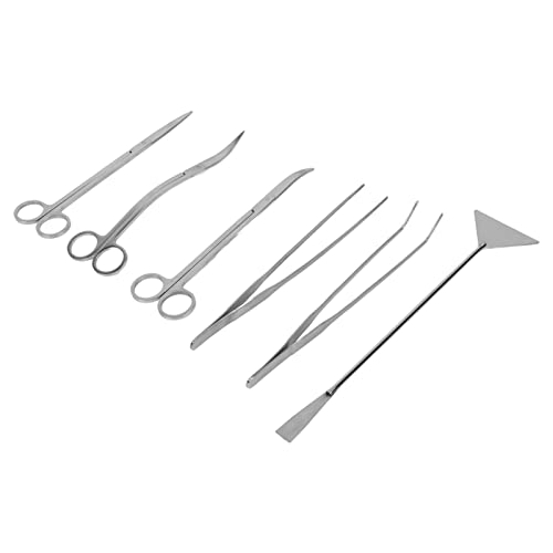 GLOGLOW Nan Aquarium Tools Aquarium Set, Stainless Steel Tools for Plant Care Fish Tank Cleaning
