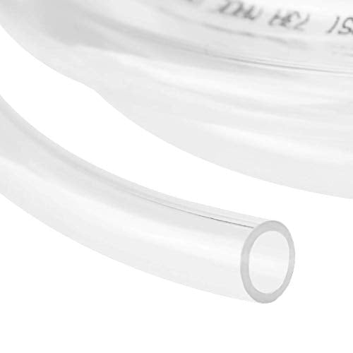YOUHO 10 Feet PVC- 1/2" ID Clear Vinyl Tubing Food Grade Multipurpose Tube for Beer Line, Kegerator, Wine Making, Aquaponics, Air Hose - color: 10 Feet, size: 1/2" ID
