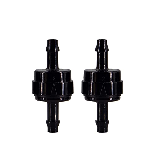Automotive Oil Line Spring & Vacuum Check Valves, PA66 Material, 1/8" to 5/16" Sizes, High Temperature & Corrosion Resistance (3/16" x 2 PCS) - size: 3/16"