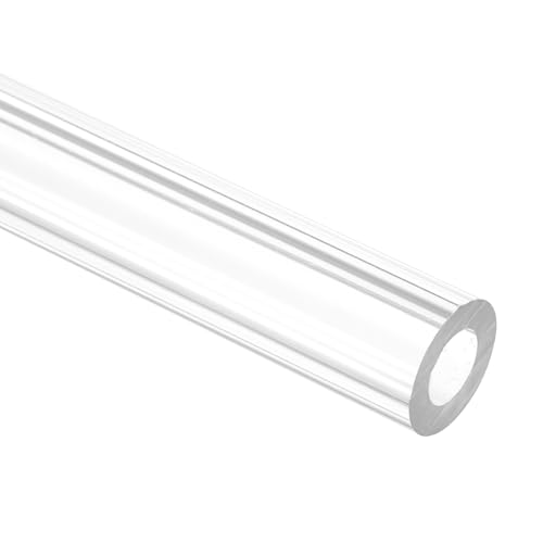 uxcell Rigid Round Clear Tubing 6mm(1/4") ID x 12mm(1/2") OD x 0.5Ft(150mm) Length Plastic Tube - size: 6mm x 12mm x 150mm
