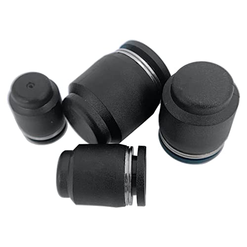 20PCS Pneumatic Cap Style Plug Fitting, Push-to-Connect Fitting Plug for 1/4 5/16 3/8 1/2 Tube Air Line Fittings - size: 1/4, 5/16, 3/8, 1/2 OD