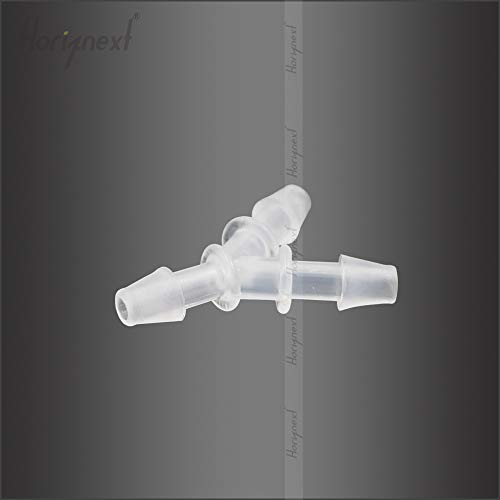 plastic 1/8" Y shape 3 way barbed connector for air hose, water pipe pp polypropylene barb fitting. (Pack of 20 pcs) - style: 20pcs, 1/8" O.D.