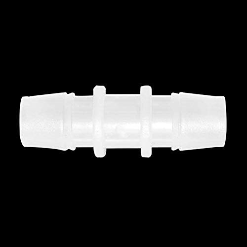Plastic Hose Barb Fitting 3/4" x 3/4" Pipe Connectors Joint Splicer Mender Adapter Union for Aquarium Household Adapters Fuel Gas Liquid Air (Pack of 5) - size: 3/4 Inch-5pcs