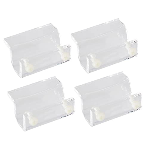 BESPORTBLE 12pcs Acrylic Fish Tank Cover Support Bracket Fixed Tool for Open Rib Aquariums Holder for Turtle Tanks Pet Boxes Compatible Thick