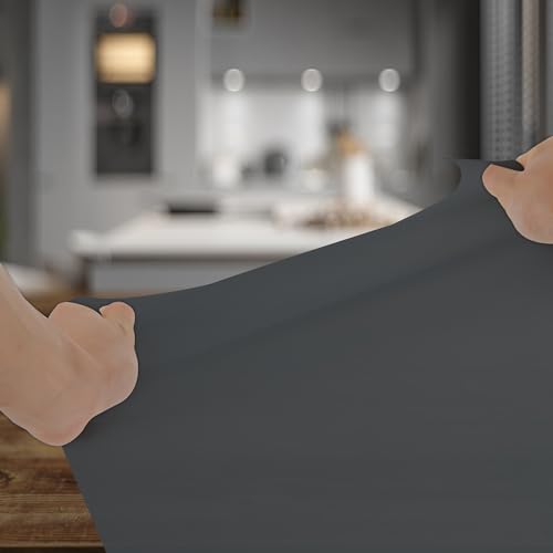 Silicone Mat for Kitchen Counter, Silicone Mat Trimable to Size (Dark Gray, 23.6×15.7inch-2PCS), BPA-Free Silicone Placemat, Heat-Resistant NonSlip Table Mat for Air Fryer, Countertop Protector Mat - color: Dark Gray, size: (L - 23.6''x 15.7‘’x 0.05'')