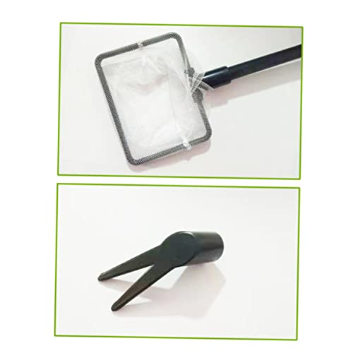 Kisangel Complete Fish Tank Cleaning Kit Brush Net Rake and Scraper Set of Aquarium Cleaning Tools Easy to Assemble and Disassemble