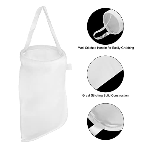uxcell 5 Micron Paint Filter Bag PE Strainer for Filtering Paint, Gasoline, Fuel, Home Brewing (7.09"x7.09"x16.93") - size: 5 Micron