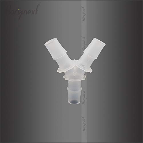 plastic 1/2" Y shape 3 way barbed connector for air hose, water pipe pp polypropylene barb fitting. (Pack of 4 pcs)