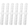 Plastic 3/16” hose ID Barb pipe connectors Joint Splicer Mender Adapter Union Boat Water Air Aquarium O2 Fuel (pack of 6) - size: 3/16 Inch, style: 6