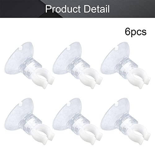 MroMax Aquarium Suction Cup Clips Airline Tubing Hose Heater Clips Clamps Holder for Fish Tank Clear 7mm to 11mm 6Pcs - size: 6pcs 7mm to 11mm