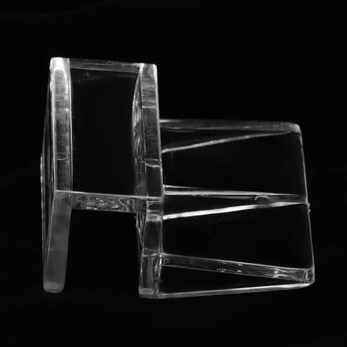 20Pcs Aquarium Glass Cover Holder Transparent Edge Mount Bracket Acrylic Clip Support for Fish Tank Hoods for Filter and Lamp Frame(6mm) - size: 6mm