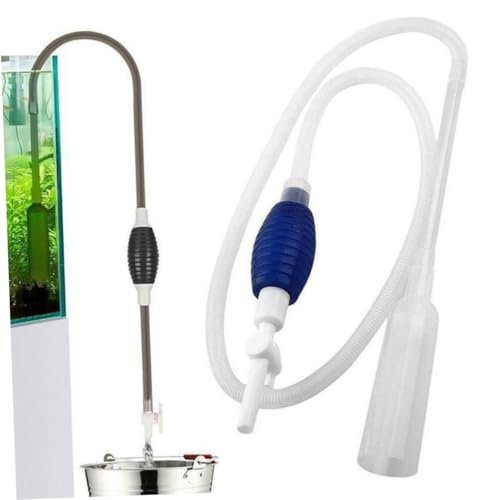 Beaupretty Manual Fish Tank Water Changer and Gravel Vacuum Pump, Medium Size Aquarium Siphon Tool for Fish Tank Cleaning and Pond Sand Washing