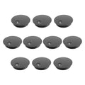 10 Pack Desk Grommet 2-1/8 Inch 53mm, ABS Plastic Computer Desk Wire Hole Cover, Office Desktop Cord Cable Hole Ring, Black