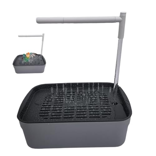 Aquarium Cleaning Tools Aquarium Gravel Cleaner, Manual Air-Press Fish Tank Vacuum with Extension Tubes & Clamp, Multifunctional Siphon Cleaner for Sand Washing