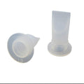 UP100 10 Pieces Transparent Silicone Duckbill Valve One-Way Check Valve 15 x 7.3 x 19.5 MM for Liquid and Gas Backflow Prevent