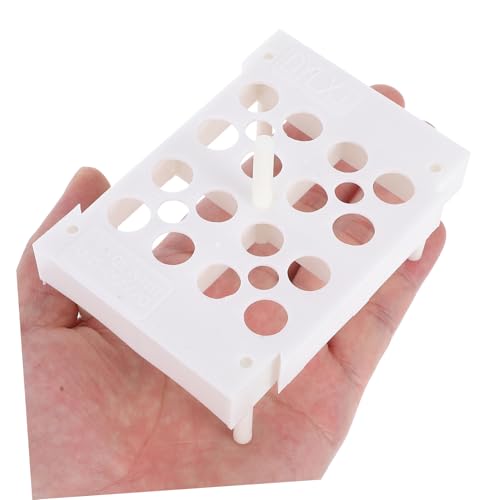 IMIKEYA Plastic Test Tube Rack Holder Stand for Lab Vials Chemistry Laboratory Supplies Detachable 15-Piece Set