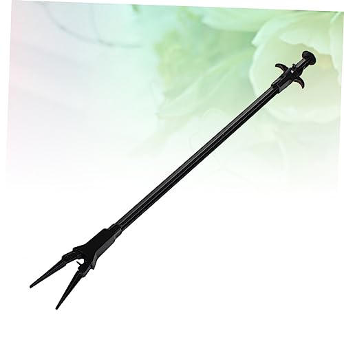 Yardwe Fish Tank Cleaning Clamp Plastic Aquarium Tongs with Non Slip Grip for Plant Pruning and Maintenance Aquarium Black