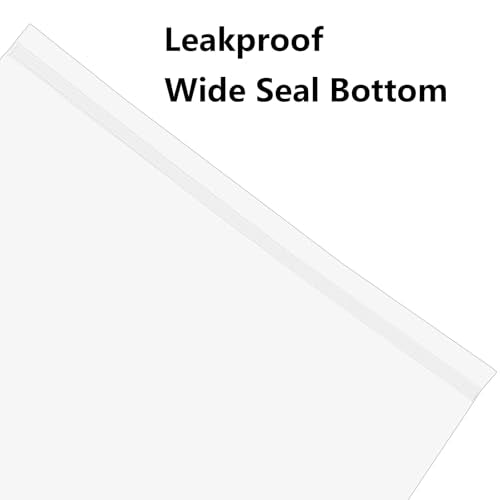 Jucoan 100 Pack 8" x 14" Clear Plastic Fish Bags, 3 Mil Extra Thick Leak-Proof Live Fish Shipping Bags Aquarium Transport Bag for Shrimps and Betta Fish