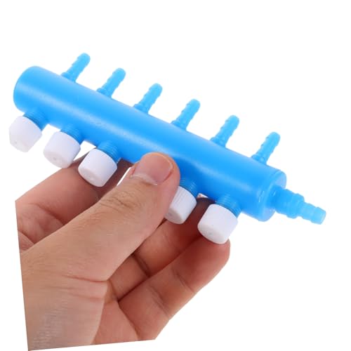 GANAZONO 4pcs Way Aquarium Air Pump Splitter with Control Valve Plastic Fish Tank Air Flow Distributor Easy Installation for Efficient Oxygen Distribution
