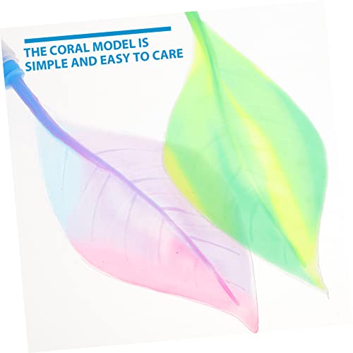 Happyyami 4pcs Decorate Fish Resting Bed Leaf Decor Aquarium Betta Fish Hammock Leaves Silicone Leaf Fish Tank Supplies Simulation Leaf Decor Fish Tank Sucker Fish Skin