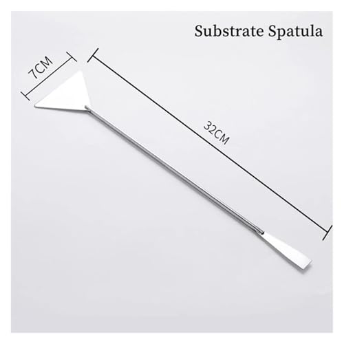 Aquarium Scissor Tweezers Tool Stainless Steel Aquatic Plants Set for Aquarium Maintenance(Substrate Spatula) - color: Substrate Spatula