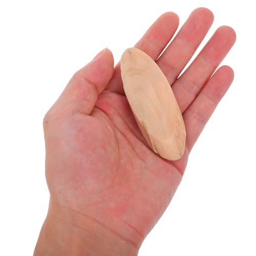 Natural Driftwood Pieces Oval 20 Pcs 3.07X1.06 Inch Rustic Wood Discs for Aquarium Decor DIY Crafts Home Decoration Woodworking Projects