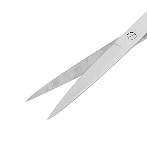 Semme Stainless Steel Plant Scissors for Aquarium Fish Ergonomic and Effortless Trimming Tool (Straight cut) - size: Straight cut