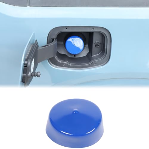 Aunginsy Capless Gas Cap Dirt, Water & Dust Cover Fuel Filler Cover Compatible with Ford Maverick 2022-2025 Cap & Shield Capless Gas Cap Fuel Filler Nozzle Cover Protection ABS Accessories - color: Blue