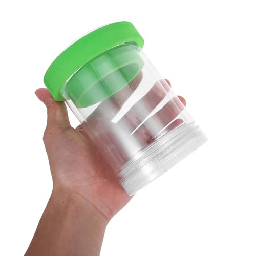 BESPORTBLE Floating Fish Breeding Isolation Box with Mesh Divider, Small Aquarium Guppy Breeding Hatchery Incubator Tank for Fish Egg Hatching and Nursery, Green Plastic Pet Aquarium