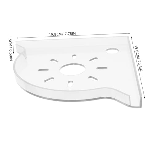 Totority Aquarium Corner Rack Fish Tank Corner Organizer Storage Shelf for Supplies - color: White