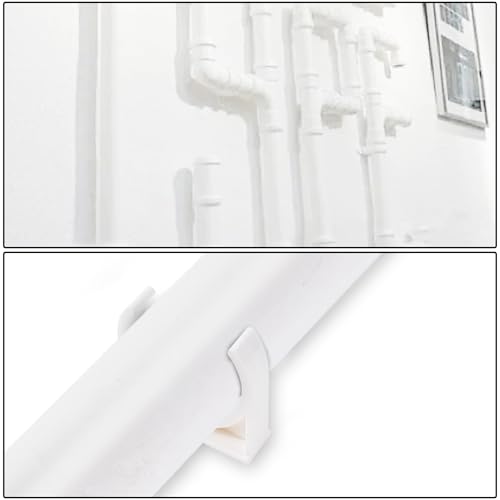 20 Pcs U-Shaped PVC Water 20mm Pipe Clamps Clips, U-Shaped Buckles Ideal for 0.79" (20mm) Water Pipes and TV Trays Tubing Hose Hanger Support Pex Tubing （White) - size: 20mm*20pcs