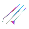 3pcs Aquarium Tools Set Stainless Steel Aquascaping Spatula Tweezers Kit for Water Plants Rustproof Cleaning Accessories for Home Aquariums Present for Fish Tank Owners