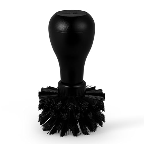 MHW-3BOMBER Coffee Portafilter Brush, Fit for 51/54/58mm Portafilter Basket, ABS Espresso Machine Portafilter Cleaning Brush, Professional Barista Cleaner Tools, Effectively Cleaning, Black B5536-OS - color: Black-51-58mm