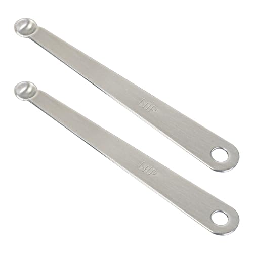 2PCS 1/64 Teaspoon(1/64tsp, NIP) Single Tiny Measuring Spoon, Small Individual Stainless Steel Measure Spoons Only - size: 1/64 Tsp | 0.08 mL | 0.08 cc