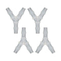 plastic 5/16" Y shape 3 way barbed connector for air hose, water pipe pp polypropylene barb fitting. (Pack of 4 pcs) - style: 4pcs, 5/16" O.D.