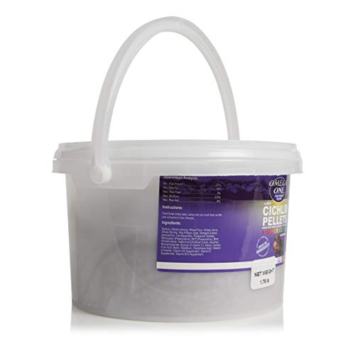 Omega One Super Color Floating Cichlid Pellets, Large, 1.75 lb x1 - size: 1.75 Pound (Pack of 1)