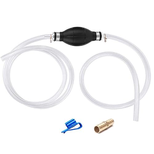 Gas Siphon Pump, Hand Siphon Pump for Gasoline Transfer Manual Siphon Pump for Water Fish Tank, Fuel Siphon Pump for Gasoline. (Gas Siphon Hose Included)